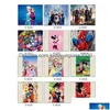 Cartoon Movie Stickers 40cm 3D Motion Poster Anpassa Jujutsu Kaisen Dbzed Demon Slayer Waterproof Car Wall Art Drop Leverans Toys DH9GB