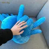 Nordic Hand Form Kissen Kreative Weiche Plüsch Spielzeug Lustige Farbe Palm Lange Streifen Werfen Kissen Hals Kissen Büro Sofa Nickerchen kissen 240111