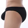 Sous-vêtements sexy hommes slips sous-vêtements ultra mince voir à travers maille mâle culotte U convexe gros pénis pochette hommes glace soie bikini homme