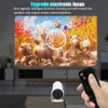 Projektörler Ditong Hy300 Plus HD Projektör 4K 1280X720P Android 11 WiFi6 250ansi LED Video Ev Sineması Sinema Telefon Proeyektörleri Moviel240105