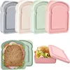 Serviesgoed Sandwichcontainers Lunchbox Toastopslag met deksel Draagbare koffer Herbruikbare magnetron