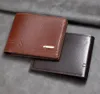 5st plånböcker män pu geometri två vikbara multifunktionella affärer kort kreditkortshållare