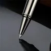1 PC de alta qualidade de luxo caneta esferográfica de metal banhado a prata canetas esferográficas negócios escrita assinatura material de escritório escolar 03732 240111