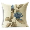 Pillow Spring Simple Flowers And Plants Pillowcase Office Living Room Sofa Nap Cover 40/45/50cm Bay Window Bedside Decoration