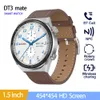 Relógios dt3 mate relógio inteligente para homem 1.5 Polegada tela hd nfc smartwatch feminino relógio de pulso masculino digital gps rastreador pulseira de fitness