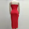 Casual klänningar omsj elegant för kvinnor glänsande paljetter en axel sida slit