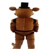 2019 Alta calidad Cinco noches en Freddy's FNAF Freddy Fazbear Traje de mascota Mascota de dibujos animados Custom246j