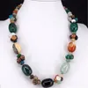 Necklaces Druzy Natural Crystal Semiprecious Stone Necklace Women's Colorful Necklace Jewelry Round Beads String Energy Necklace