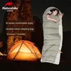 Спальные мешки Naturehike Конверт с капюшоном Хлопковый спальный мешок Моющийся сращиваемый двухместный тент Кемпинг Портативный спальный мешокL240111