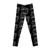 Pantalon actif Silkie fleurs de poulet dessin au trait blanc Leggings de conception moderne chemises de sport salle de sport pour femmes