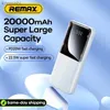 Banche di alimentazione per telefoni cellulari Remax 20000/10000mAh Power Bank 22,5 W Portatile di grande capacità a ricarica rapida PowerBank per iPhone 15 14 13 Batteria BankL240111