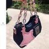 Y2K Vintage Korean Japanese Fashion Shoulder Underarm Harajuku Star Tote Denim Bag Women Chain Zip Purses Messenger Handbag 240110