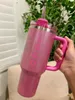 US Stock Limited Edition H2.0 40oz Occss Cosmo Pink Parade Target Red Tumblers Care Care Cups Stainless Steel Termos Pink Tumbler Valentine Gift GG0111