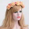 Udostępnij partnera Rose Flower Crown Wedding Festival Hair Hair Hair Garland Wedding Headpiece BJ