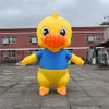 Modèle de canard en caoutchouc gonflable géant mignon de 6 mH 20 pieds de hauteur/canards jaunes gonflables de 4 m de haut pour jouets de décoration 002