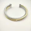 Polsmanchet David Y-armbanden Teardrop Gold Manchetarmbanden voor dames Verstelbare 18K vergulde dikke open manchetarmbanden Minimalistisch dik goud