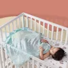 Elinfant 4pcs مجموعة الهدايا مجموعة رقمية طباعة الخيزران القطن شاشن البطانيات 120*110 سم مولود من منشفة حمام الطفل 240111