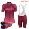 Женский велосипедный трикотажный костюм SCOTT Team 2021, летняя одежда с короткими рукавами для горного велосипеда, дышащая гоночная одежда, велосипедная форма Y1978
