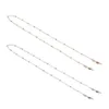 2pcs Alloy Eyeglasses Chain Anti-slip Glasses Lanyard Cord Eye wear Retainer Sunglasses Strap (rose Gold)