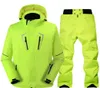 Mężczyźni narciarstwa wodoodporne snowboard jacket with spodni narciarstwa narciarstwa i spodnie zimowe skiclothes męskie płaszcz i spodnie 9440768