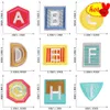 5pcs Bulk Fabrics Letter Iron on Patches Baby for Clothing Kids Alphabet Sew Lot Pack Small Diy Embroidered Thermocollant Stitch