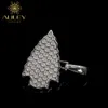 925 Prata Homens Iced Out Moissanite Pingente Colar Cuban Link Pulseira Corrente