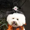 Hondenkleding Huisdier Halloween Outfit Tutu Rok Heksenhoed Hoofdband Set Puppy Tule Jurk Accessoire Grote honden Katten