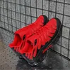Maratonskor män casual sneakers professionella löpskor kudde bekväm trend atletiska tränare tenis skor manliga skor rött