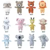 Outras artes e artesanato Crochet Stuffed Kids Knit Múltiplo Tipo Animal Forma Apaziguar Brinquedo 066B YQ240111