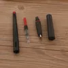 Fashion Black Fountain Pen Red Big Clip Plast Long Body 038mm 05mm Bent NIB Ink Penns Office Supplies Stationery 240111