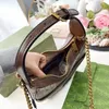 Mini Handbag New Moon Bag Underarm Shoulder Bag Canvas Material Designer Luxurys Chain Crossbody Purse Cowhide Leather Zipper Open High Quality