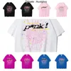 SP5der Young Thug 555555 Men Kvinnor Hoodie High Quality Shirt Foam Print Spider Web Graphic Pink Sweatshirts Y2K T-Shirt Pullovers US Size XS-2XL H5QZ