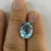 Diamants en vrac taille ovale 10x12mm, topaze bleu ciel naturelle, pierres précieuses de haute qualité