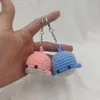 Autres arts et métiers Crochet à la main bébé baleine pendentif tricot poupée laine pendentif porte-clés couple accessoires cadeau sac de voiture décoration bijoux cadeau YQ240111