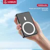 Mobiltelefon Power Banks Hoguo Fast Charger Wireless Magnetic PowerBank Battery Power Bank för iPhone Huawei IWatch Earuds10000MAH PD22WL240111