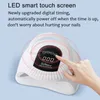 72LEDs leistungsstarke Nagel Trocknungslampe 300W Trockner für UV -Gel -Polnisch Smart Sensor Tragbares Griff Design Light 240111