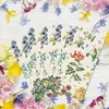 Serviettes de Table en papier à fleurs modernes, 100 pièces, jetables, douces, pour salle à manger, fête de mariage, réception-cadeau pour bébé, décoration de la maison