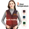 10 zones gilet chauffant hommes femmes Usb électrique auto-chauffant gilet chauffant veste lavable vêtements thermiques 240111