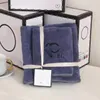 Ensemble de serviettes de bain de luxe Serviette brodée de lettres avec douche de dortoir à la mode multicolore serviette de plage absorbante et à séchage rapide