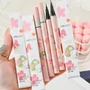 6 colori penna eyeliner liquido ultrafine trucco rosa marrone sdraiato baco da seta matita duraturo impermeabile cosmetici ad asciugatura rapida 240111