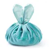 Storage Bags 61x50cm Cute Velvet Easter Drawstring Bag Travel Make Up Organizer Wedding Birthday Party Decoration