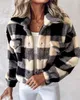 Women's Jackets 2024 Selling Casual Fashion Color Matching Fleece Long Sleeved In Stock