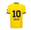 23 24 25 Sancho Soccer Jerseys Reus Dortmunds 50 ans au Westfalenstadon Special 2024 2025 Borussia Soccer Haller Football Shirt Brandt Men Kids Kit All Black