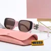 Mode lyxdesigner solglasögon för kvinnors män glas samma solglasögon 3777 som Lisa Triomphe Beach Street Photo Small Sunnies Metal Full Fram med presentförpackning