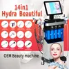 Machine faciale d'hydrodermabrasion 14 en 1 pour rajeunissement de la peau, appareil de pelage à l'eau, système de beauté Hydra pour la peau, nouveauté 2024