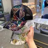 Ball Caps Sommer Pailletten Baseball Stickerei Mesh Cap Hüte Für Männer Frauen Snapback Gorras Hut Lässige Hip Hop Dad Casquette