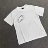 豪華なTシャツ夏のTシャツ男性ファッションハイストリートティーアメリカンデザインシグネチャー感覚文字印刷されたユニセックス半袖デザイナーTシャツ