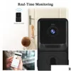 Dörrklockor trådlös video Doorbell Smart Security Camera 1080p Högupplösning Visuell med IR Night Vision 2-Way O Real Time Monitori DHAPL