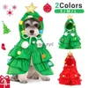 Ubrania dla psów kostium santa cosplay zabawny przekształcony zwierzak świąteczny ubieranie się ubrania czerwony szalik Cloak rekwizyty dekoracje szczeniaki szalkvaiduryd