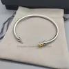 Kvalitet kärlek mode armband smyckesdesigner hög armband klassisk lyx mode tidlös kabel 3mm linje silver guld vardagsmatchtillbehör älskar gåva